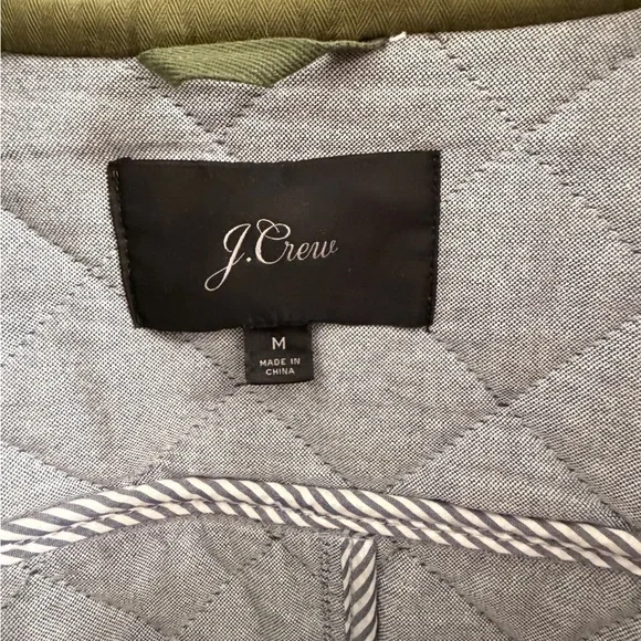 J. Crew Women’s Quilted Downtown Field Jacket in Green Olive - Picture 4 of 5